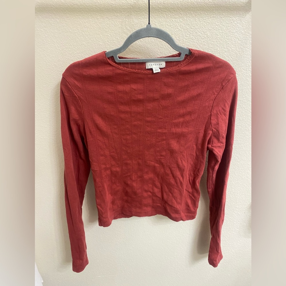 Topshop Rose Long Sleeve Shirt